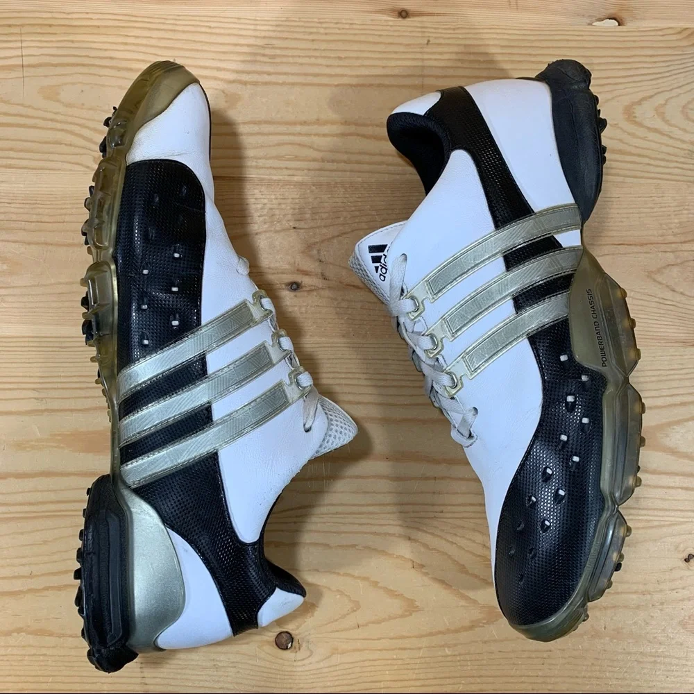 Adidas FitFoam ClimaProof Traxion Golf Shoes Art # 675491 Men's 9 White/Black
